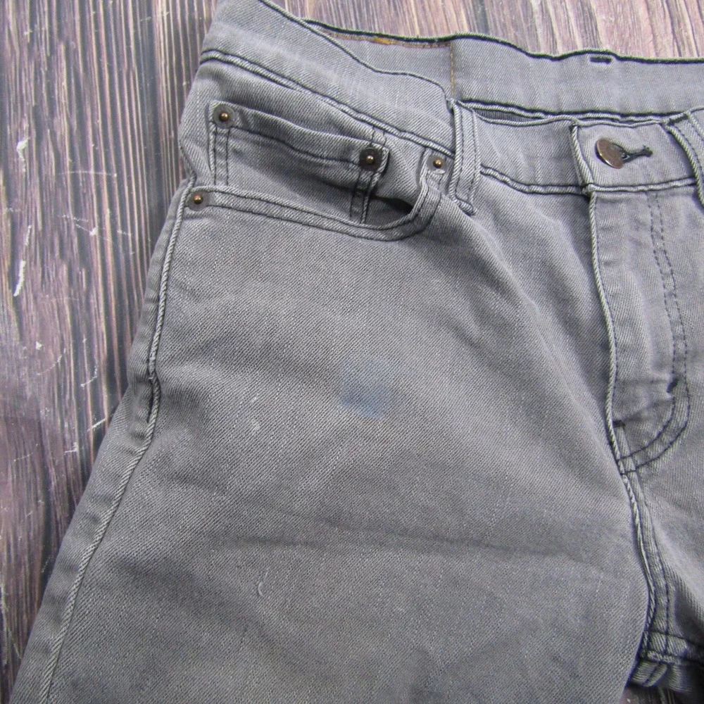 Levi's 511 Slim Fit Jeans Mens 30x32 Grey Stretch Denim Pants PC9-04511-2272
